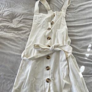 Cream bottom down dress